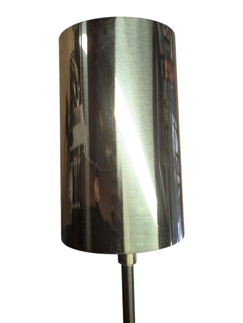 Vintage Brass-Tone Adjustable Swing Arm Floor Lamp