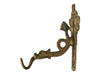 Ornate Brass-Tone Wall Hook