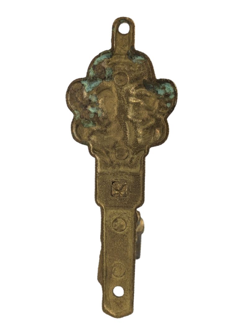 Ornate Brass-Tone Wall Hook