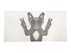 French Bulldog Peace Sign Canvas Wall Art