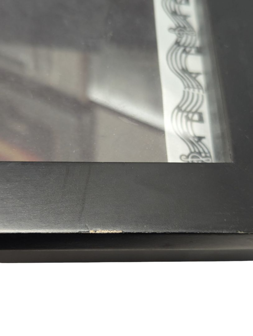 Black Music-Themed Shadow Box Display Frame