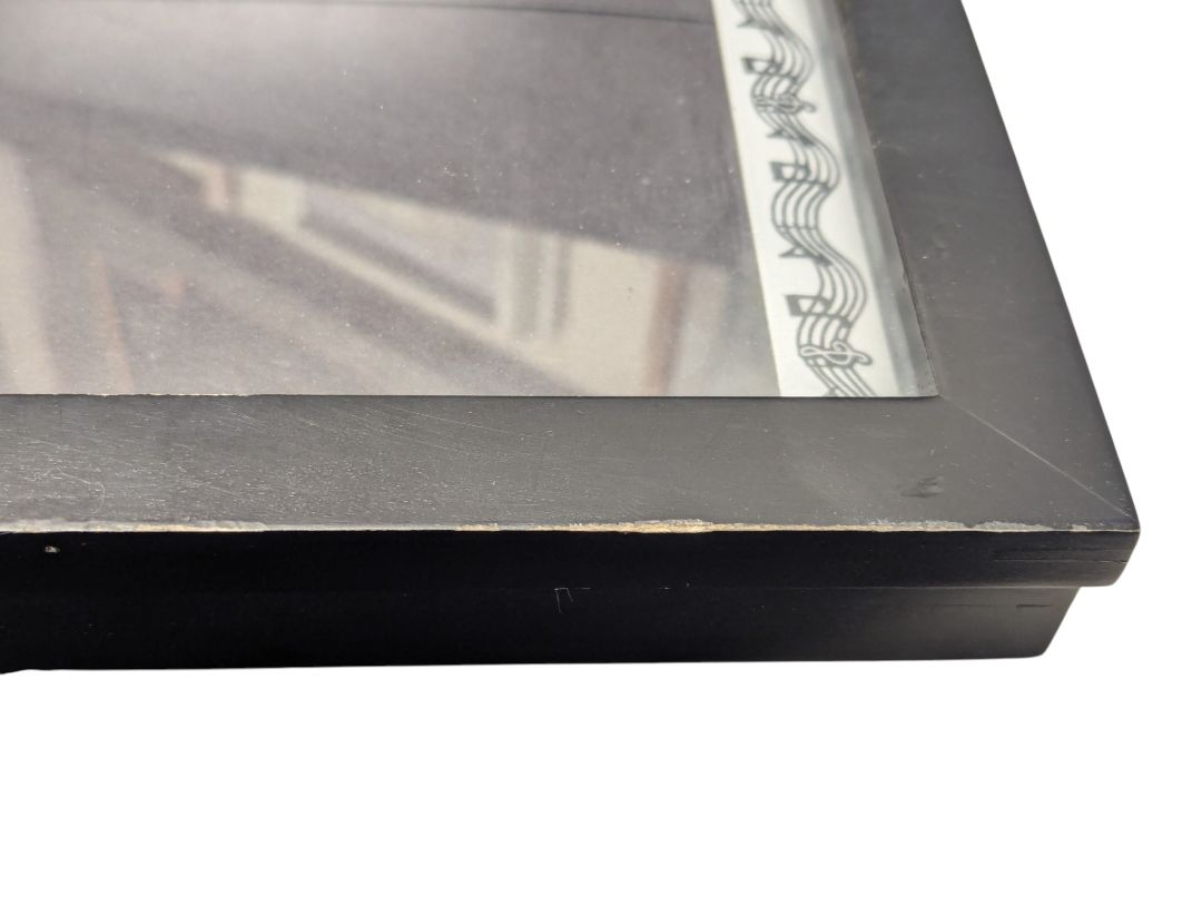 Black Music-Themed Shadow Box Display Frame