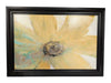 Signed Abstract Floral Artwork in Black Frame
