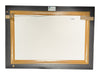 Signed Abstract Floral Artwork in Black Frame