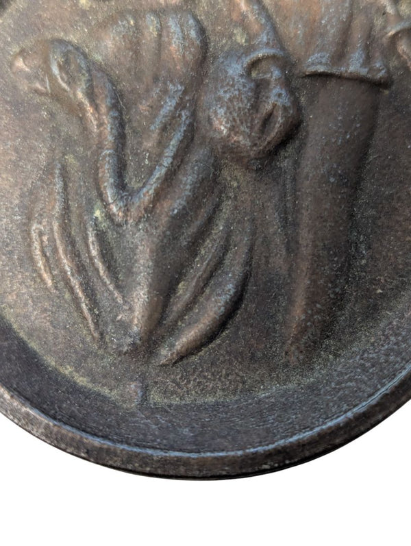 Vintage Cast Metal Figural Ashtray / Trinket Dish