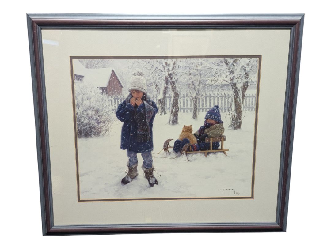 Robert Duncan “Winter’s Blanket” 1991 Framed Print