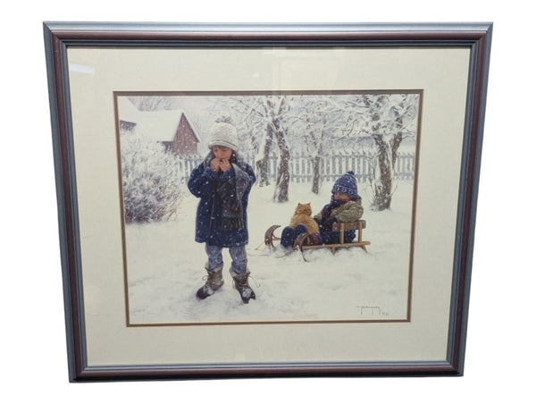 Robert Duncan “Winter’s Blanket” 1991 Framed Print
