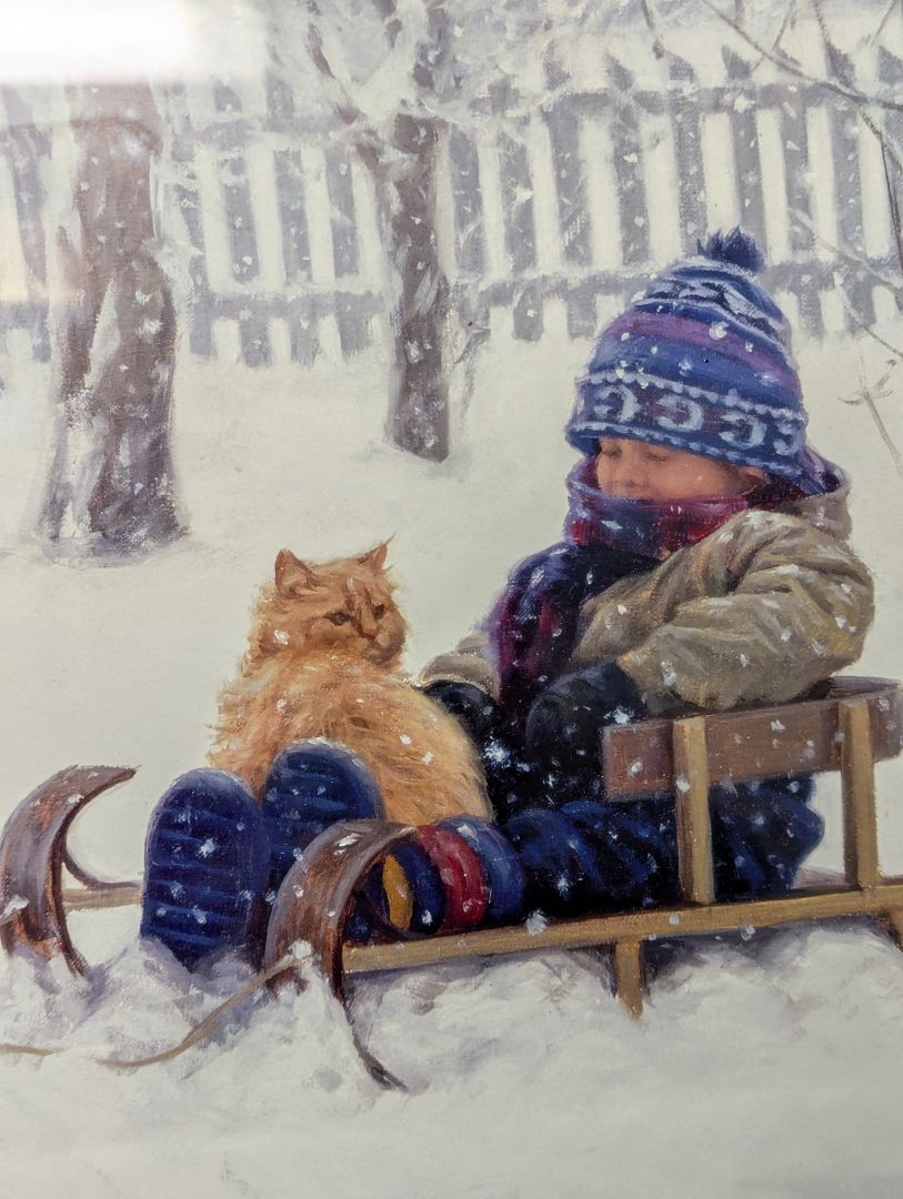 Robert Duncan “Winter’s Blanket” 1991 Framed Print