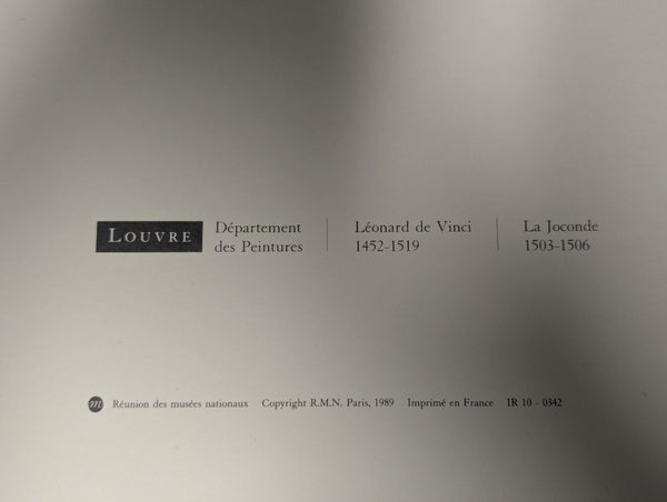 Louvre Leonardo da Vinci “La Joconde” Museum Print