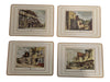 Set of 4 English Life Old English Inns Cork-Backed Placemats