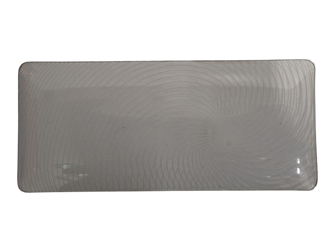 Lot of 2 Mid-Century Style Glass Serving Trays