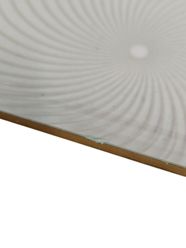 Lot of 2 Mid-Century Style Glass Serving Trays