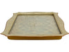 Vintage Lace-Inset Vanity Tray with Faux Pearl Frame