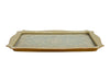 Vintage Lace-Inset Vanity Tray with Faux Pearl Frame