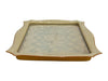 Vintage Lace-Inset Vanity Tray with Faux Pearl Frame
