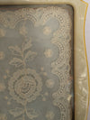 Vintage Lace-Inset Vanity Tray with Faux Pearl Frame