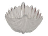 Clear Glass Leaf-Shaped Decorative Bowl