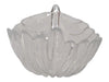 Clear Glass Leaf-Shaped Decorative Bowl