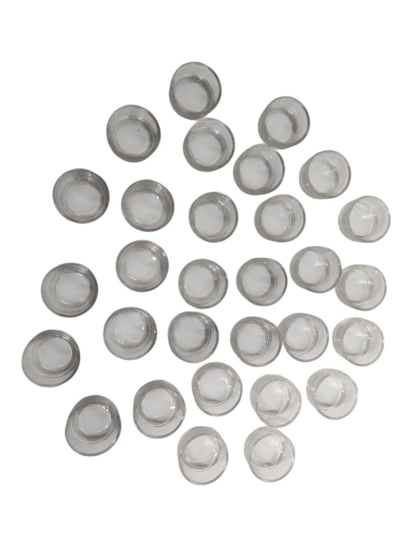 Lot of 30 Clear Glass Tea Light Candle Holders