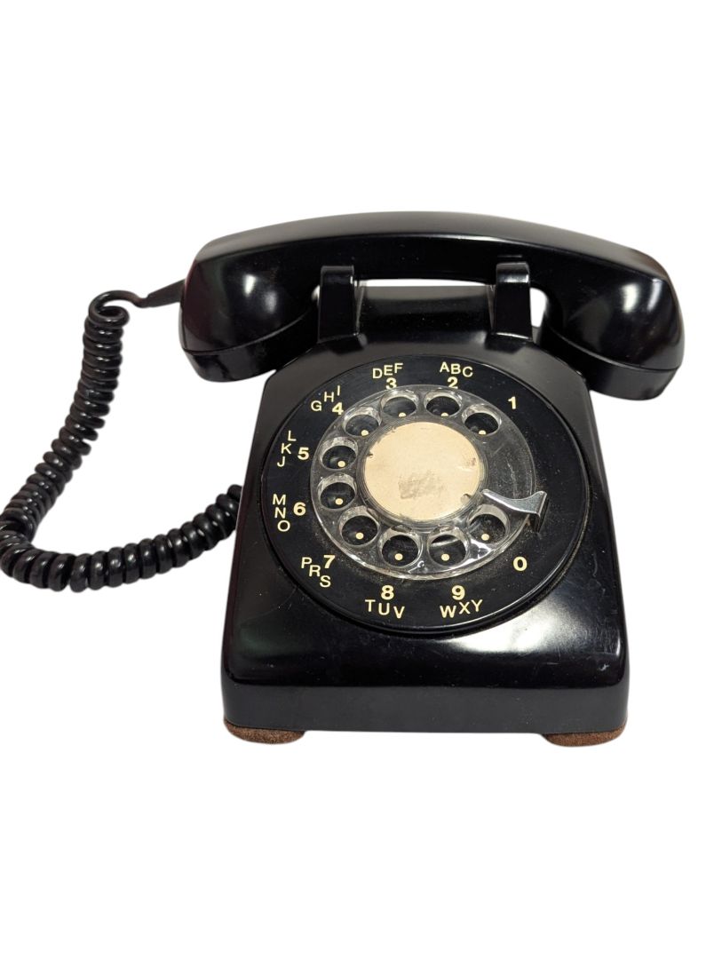 Vintage Northern Electric Black Rotary Telephone