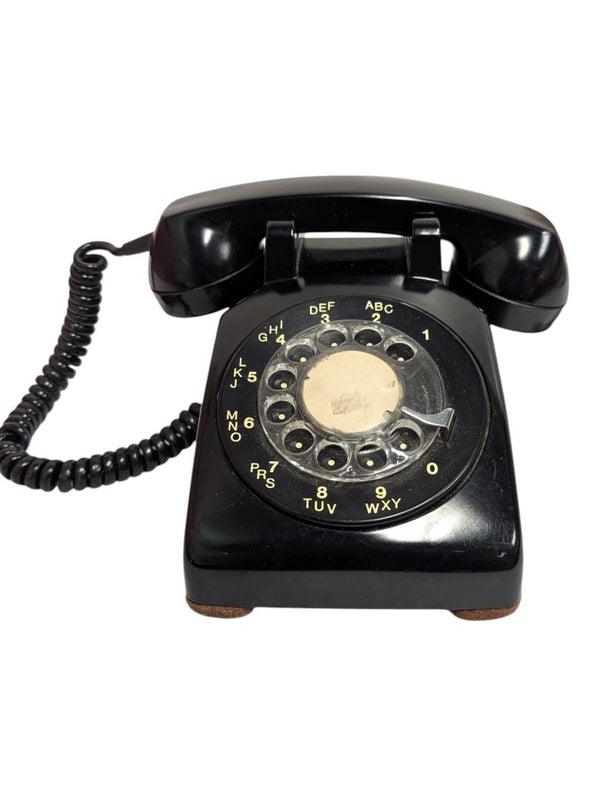 Vintage Northern Electric Black Rotary Telephone