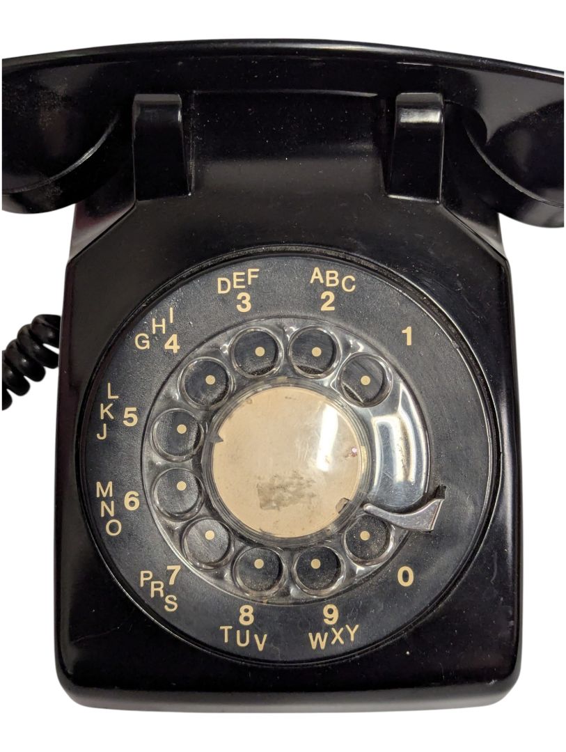 Vintage Northern Electric Black Rotary Telephone