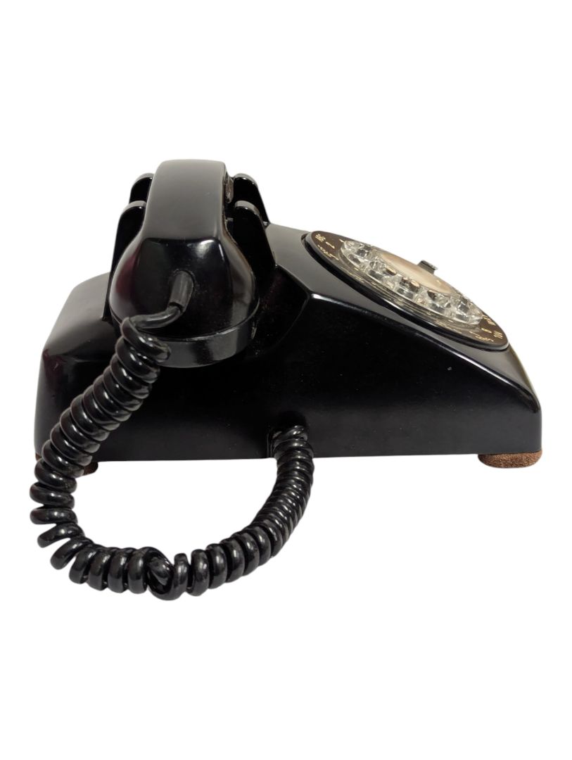 Vintage Northern Electric Black Rotary Telephone