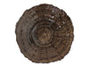 Textured Brown Glass Decorative Bowl