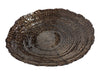 Textured Brown Glass Decorative Bowl