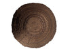 Textured Brown Glass Decorative Bowl