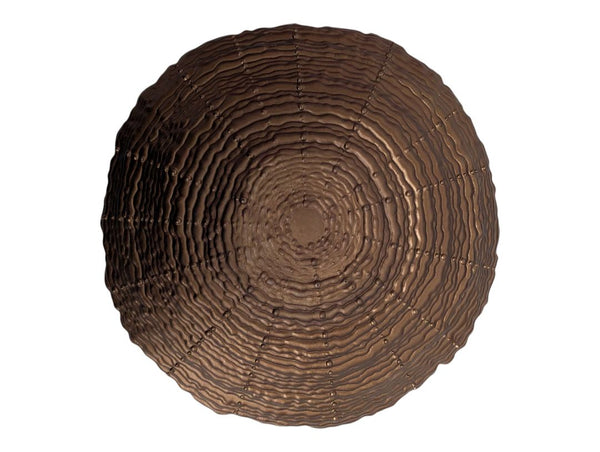 Textured Brown Glass Decorative Bowl