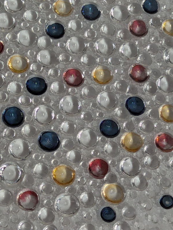 Pair of Textured Art Glass Plates