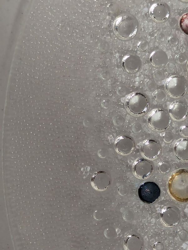Pair of Textured Art Glass Plates
