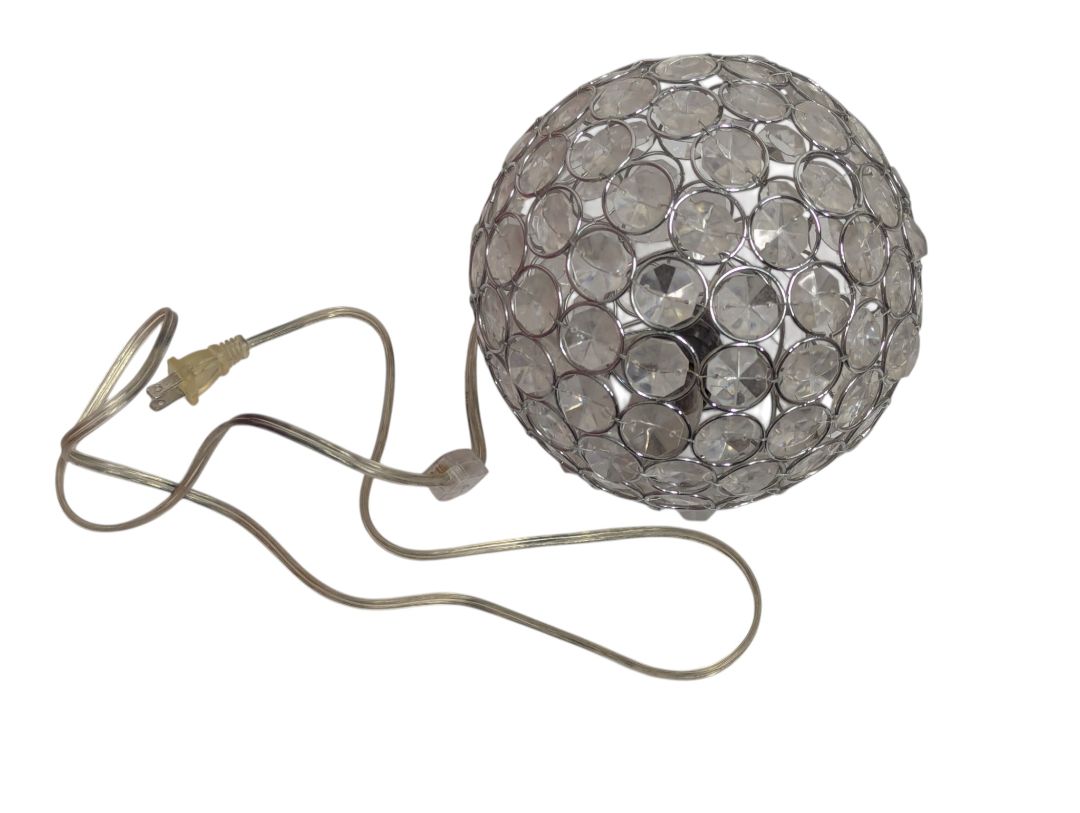 Crystal-Style Globe Accent Lamp