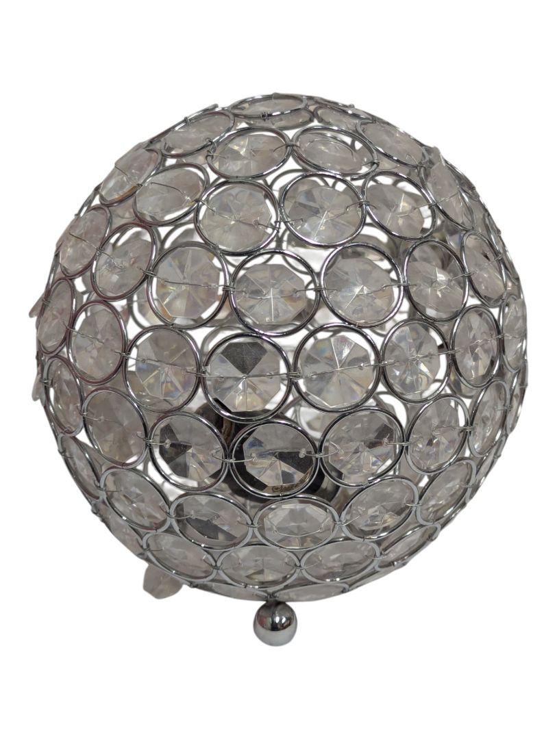 Crystal-Style Globe Accent Lamp