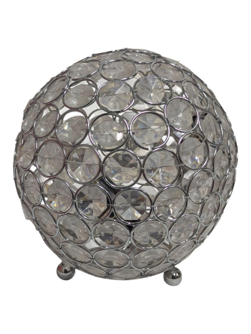 Crystal-Style Globe Accent Lamp