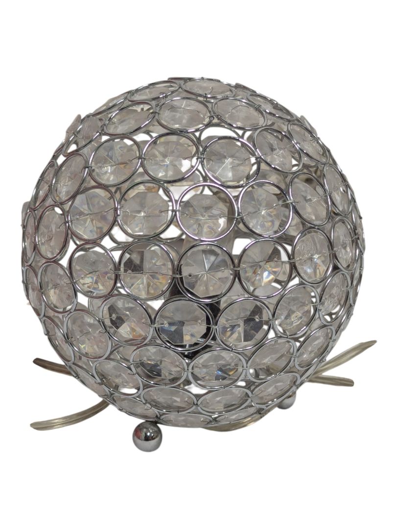 Crystal-Style Globe Accent Lamp