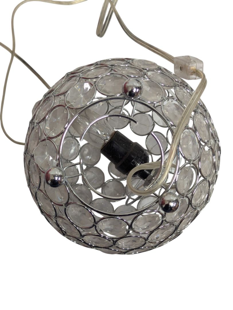 Crystal-Style Globe Accent Lamp