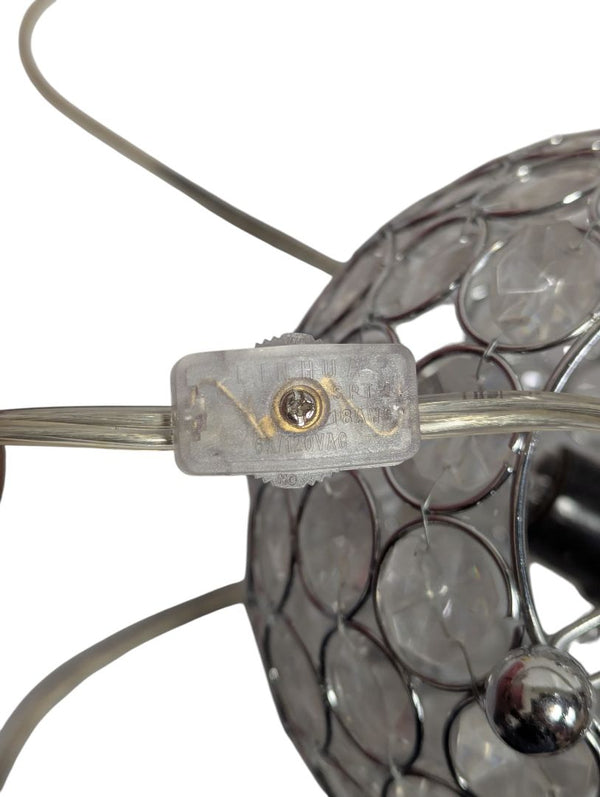 Crystal-Style Globe Accent Lamp