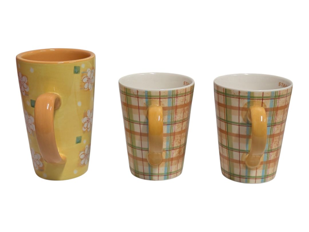 Set of 3 Starbucks Ceramic Coffee Mugs