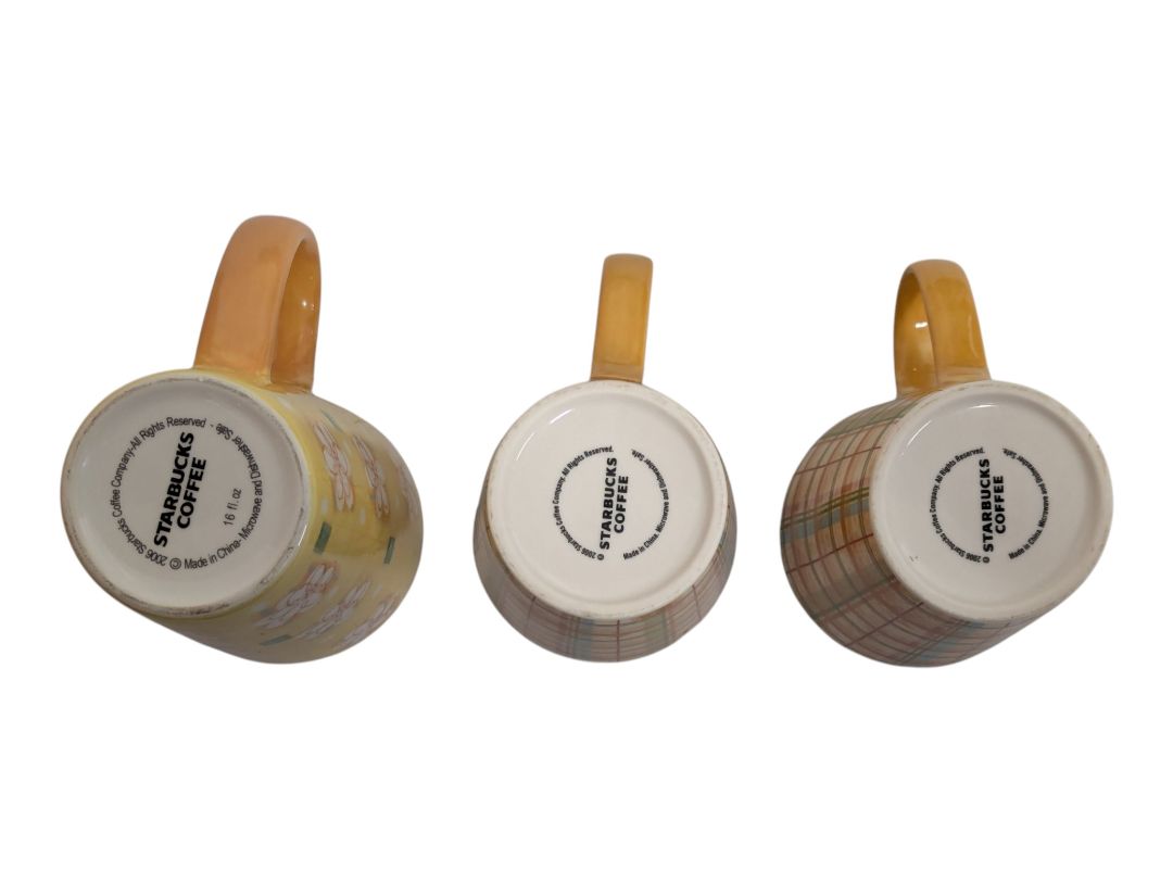 Set of 3 Starbucks Ceramic Coffee Mugs