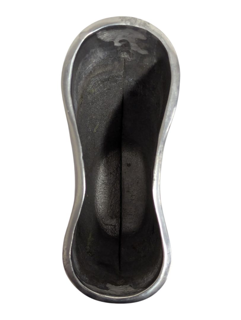 Modern Sculptural Polished Aluminum Vase