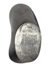 Modern Sculptural Polished Aluminum Vase