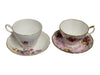 Vintage English Bone China Teacup & Saucer Lot