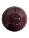 Burgundy Round Art Glass Vase