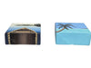 Pair of Original Mini Canvas Paintings – Canoe & Tropical Palm