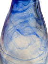 Blue Swirl Art Glass Vase