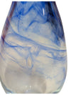 Blue Swirl Art Glass Vase