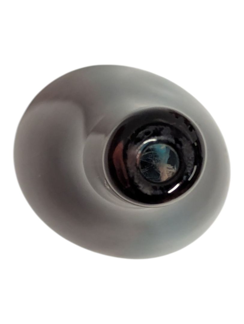 Max Cocco Teal & Plum Art Glass Vase