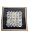 Framed Capiz Shell Geometric Wall Art